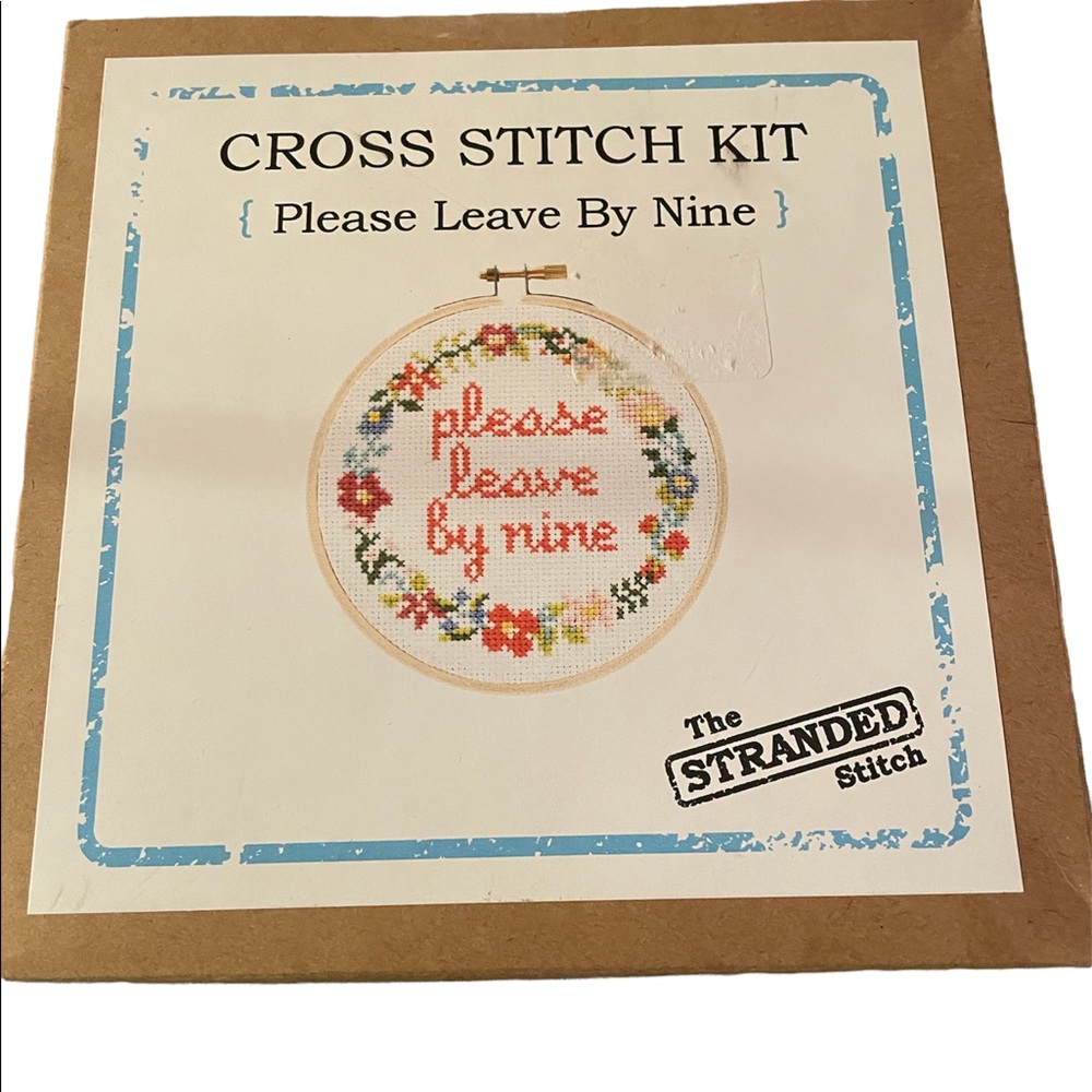 Cross stitch kit please leave by 9pm NEW